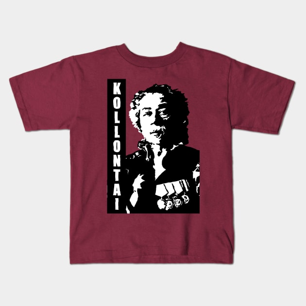 Alexandra Kollontai Kids T-Shirt by WellRed